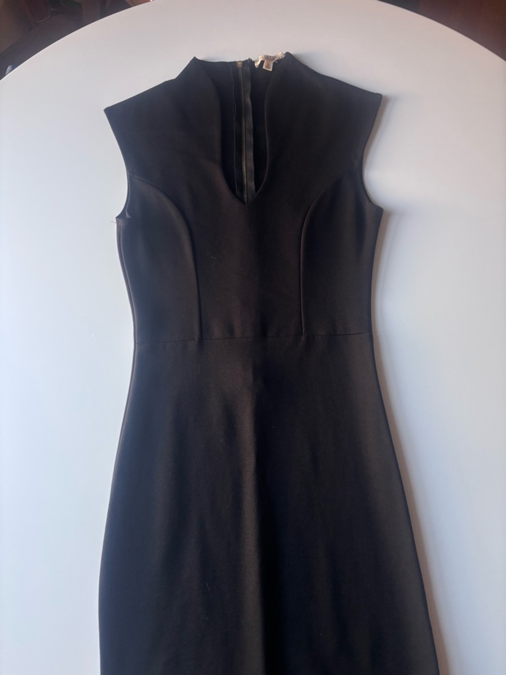 Classic Black Sheath Dress - Sleeveless mid length work dress corporate